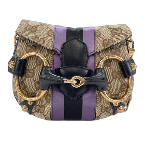 GUCCI Horsebit 2WAY Shoulder Bag beige WS32901