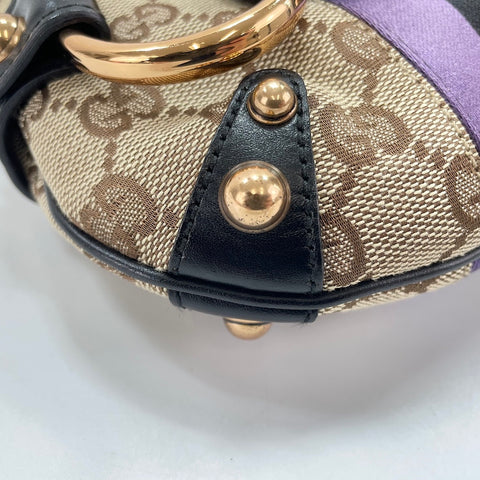 GUCCI Horsebit 2WAY Shoulder Bag beige WS32901