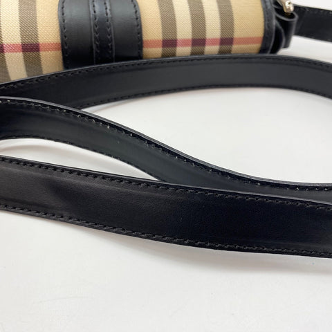 BURBERRY Nova Check Shoulder Bag PVC beige WS32903