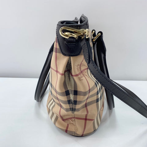 BURBERRY Nova Check 2WAY Tote Bag PVC Brown WS32905