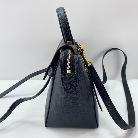 CELINE Micro 2WAY Belt Bag Shoulder Bag leather black WS32908