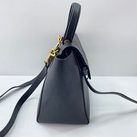 CELINE Micro 2WAY Belt Bag Shoulder Bag leather black WS32908