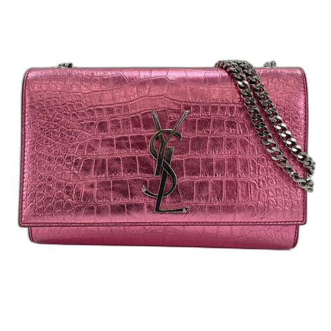 YVES SAINT LAURENT Cassandra Shoulder Bag leather pink WS32909