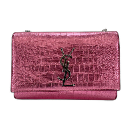 YVES SAINT LAURENT Cassandra Shoulder Bag leather pink WS32909