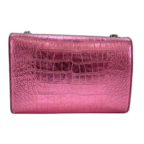 YVES SAINT LAURENT Cassandra Shoulder Bag leather pink WS32909