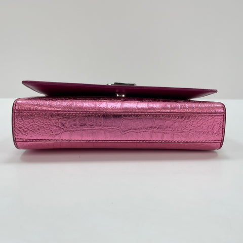 YVES SAINT LAURENT Cassandra Shoulder Bag leather pink WS32909