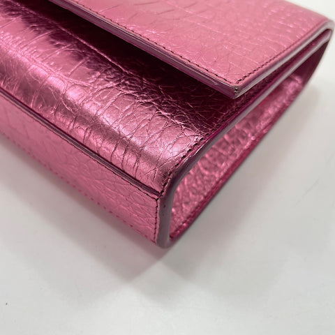 YVES SAINT LAURENT Cassandra Shoulder Bag leather pink WS32909