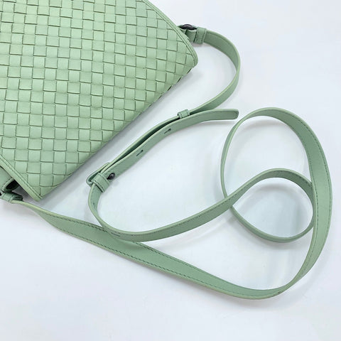 BOTTEGAVENETA INTRECCIATO Shoulder Bag leather green WS32911
