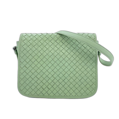 BOTTEGAVENETA INTRECCIATO Shoulder Bag leather green WS32911