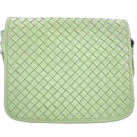 BOTTEGAVENETA INTRECCIATO Shoulder Bag leather green WS32911