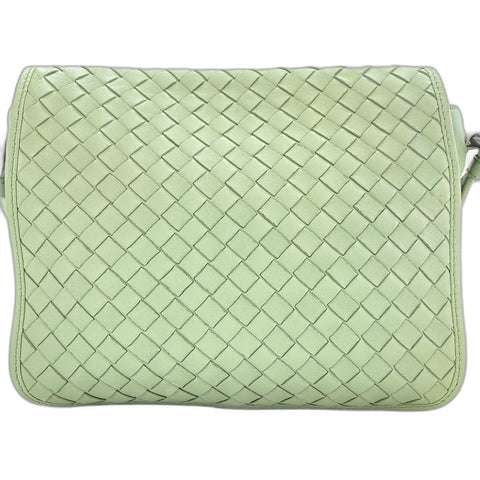 BOTTEGAVENETA INTRECCIATO Shoulder Bag leather green WS32911