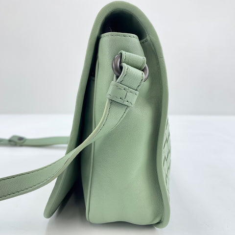 BOTTEGAVENETA INTRECCIATO Shoulder Bag leather green WS32911