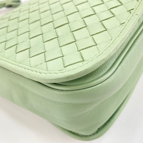 BOTTEGAVENETA INTRECCIATO Shoulder Bag leather green WS32911