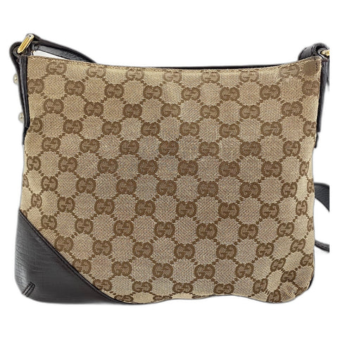 GUCCI Horsebit Shoulder Bag beige WS32912