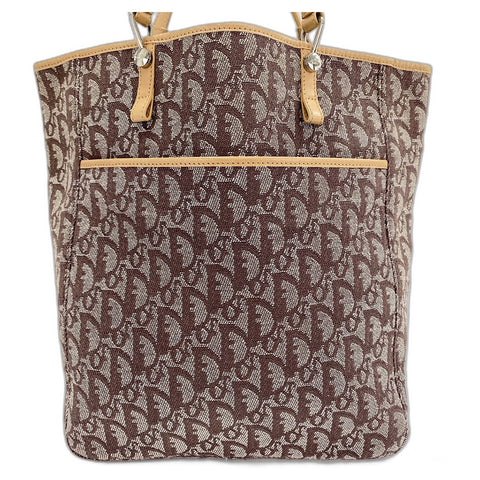 Christian Dior Trotter Tote Bag canvas beige WS32913