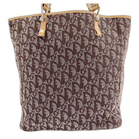 Christian Dior Trotter Tote Bag canvas beige WS32913