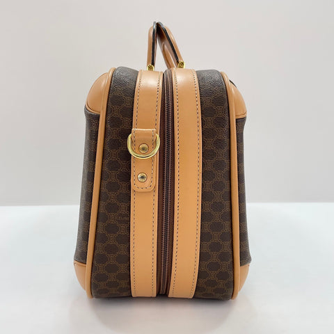 CELINE mini Macadam 2WAY trunk PVC Brown WS32917