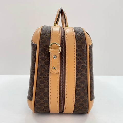 CELINE mini Macadam 2WAY trunk PVC Brown WS32917
