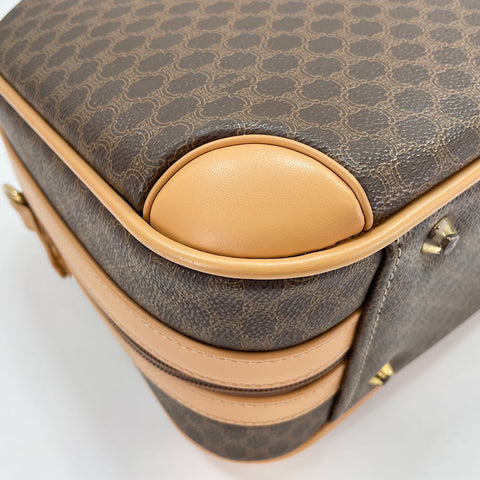 CELINE mini Macadam 2WAY trunk PVC Brown WS32917