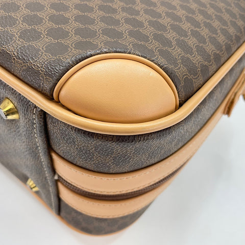 CELINE mini Macadam 2WAY trunk PVC Brown WS32917