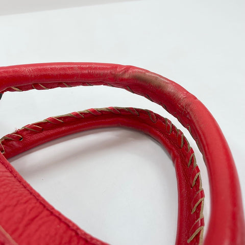 BALENCIAGA The City 2WAY Handbag leather Red WS32918