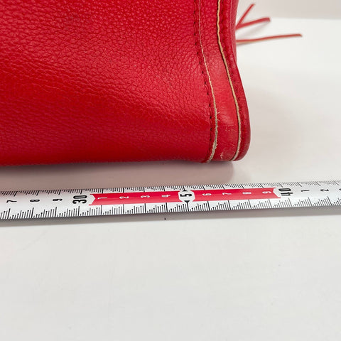 BALENCIAGA The City 2WAY Handbag leather Red WS32918