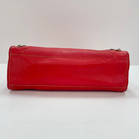 BALENCIAGA The City 2WAY Handbag leather Red WS32918