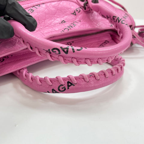 BALENCIAGA Classic City Handbag leather pink WS32919