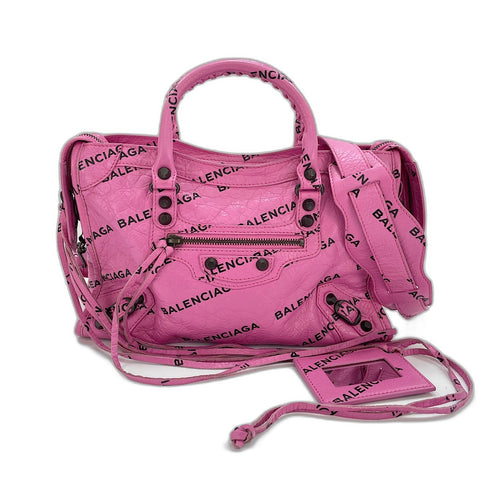 BALENCIAGA Classic City Handbag leather pink WS32919