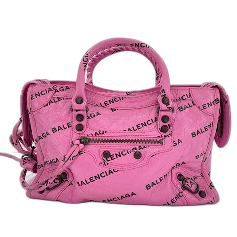BALENCIAGA Classic City Handbag leather pink WS32919