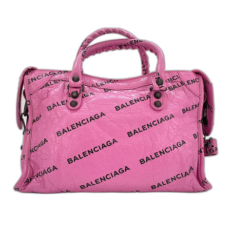 BALENCIAGA Classic City Handbag leather pink WS32919