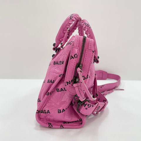 BALENCIAGA Classic City Handbag leather pink WS32919