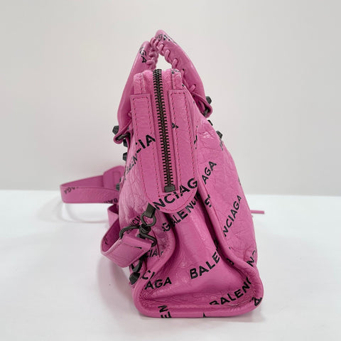 BALENCIAGA Classic City Handbag leather pink WS32919