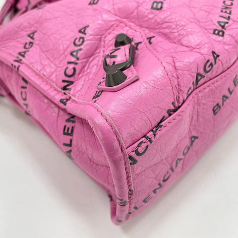 BALENCIAGA Classic City Handbag leather pink WS32919