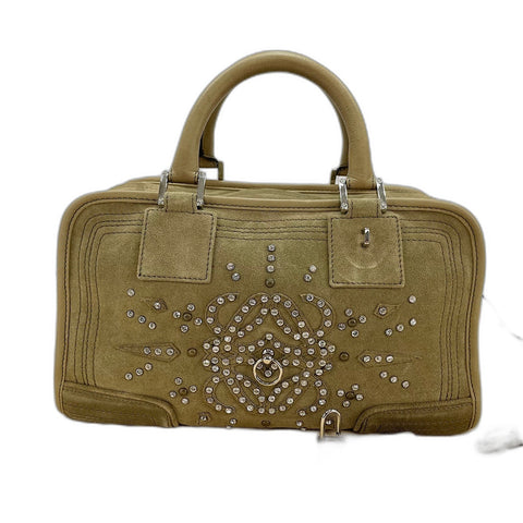 LOEWE Amazona Rhinestones Handbag khaki WS32922