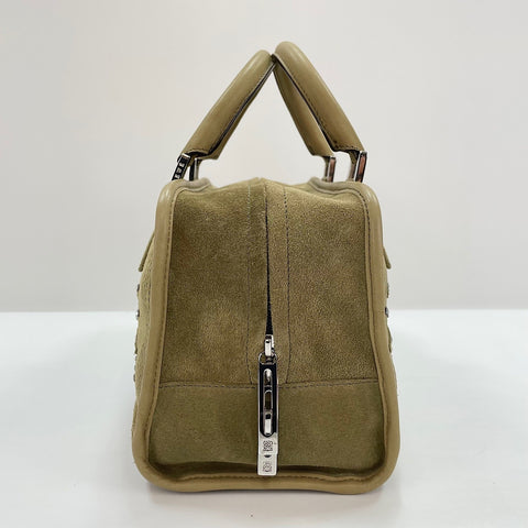 LOEWE Amazona Rhinestones Handbag khaki WS32922