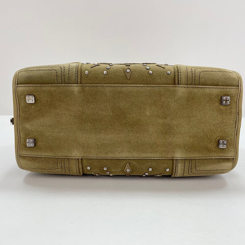 LOEWE Amazona Rhinestones Handbag khaki WS32922