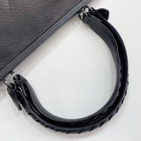 BOTTEGAVENETA INTRECCIATO Shoulder Bag leather black WS32924