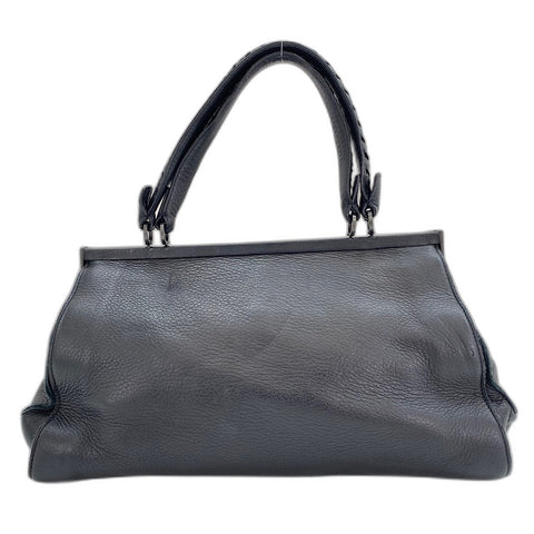 BOTTEGAVENETA INTRECCIATO Shoulder Bag leather black WS32924