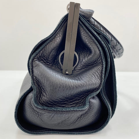 BOTTEGAVENETA INTRECCIATO Shoulder Bag leather black WS32924