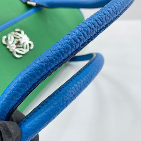 LOEWE Alamo 36 Anagram Bicolor Handbag leather green WS32927