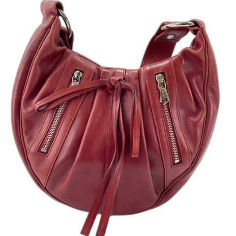 YVES SAINT LAURENT Rive Gauche Shoulder Bag leather Red WS32928