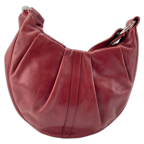 YVES SAINT LAURENT Rive Gauche Shoulder Bag leather Red WS32928
