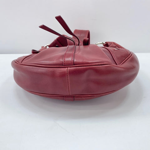 YVES SAINT LAURENT Rive Gauche Shoulder Bag leather Red WS32928