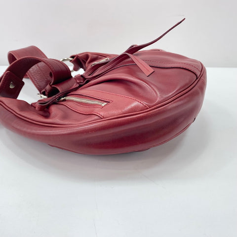 YVES SAINT LAURENT Rive Gauche Shoulder Bag leather Red WS32928
