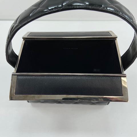 CHANEL Matrasse Handbag enamel black WS32929