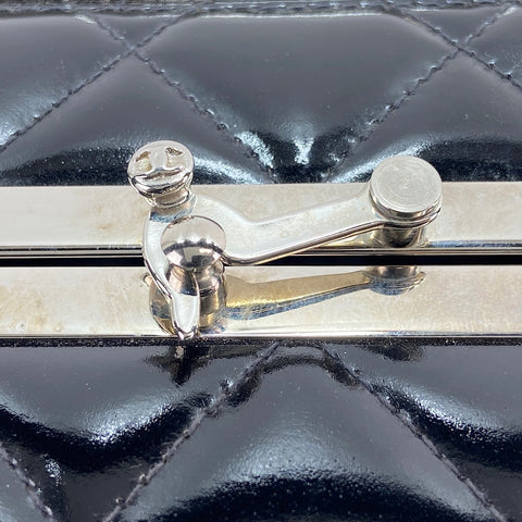 CHANEL Matrasse Handbag enamel black WS32929