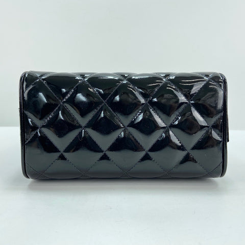 CHANEL Matrasse Handbag enamel black WS32929