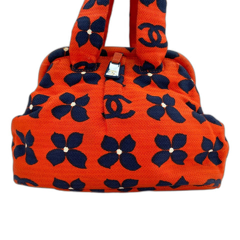 CHANEL Handbag canvas Red WS32930