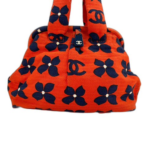 CHANEL Handbag canvas Red WS32930